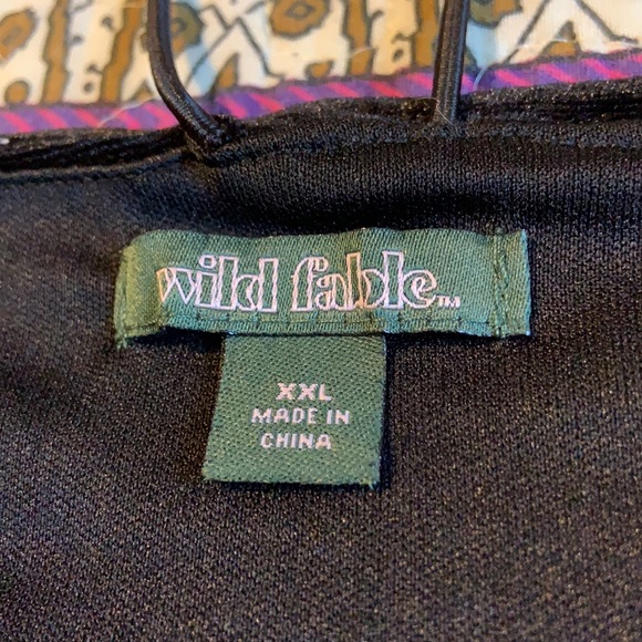 Wild Fable Black Velvet Bralette Crop Tank/Bra - Picture 2 of 3